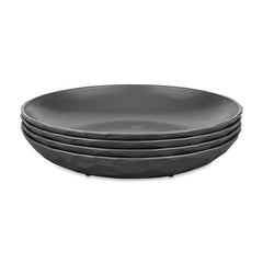 Teller tief Club Plate 4er-Set nature ash grey
