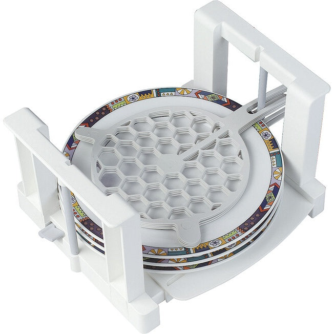 Tellerhalter für 8 Teller - Weiß aus Kunststoff