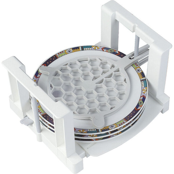 Tellerhalter für 8 Teller - Weiß aus Kunststoff