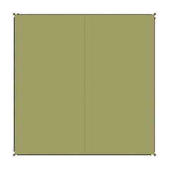 Teppich Zip-Carpet - Moosgrün für Zelt & Outdoor