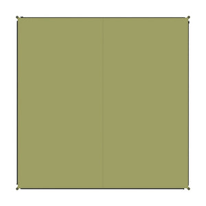 Teppich Zip-Carpet - Moosgrün für Zelt & Outdoor