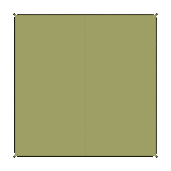 Teppich Zip-Carpet - Moosgrün für Zelt & Outdoor