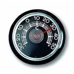 Thermometer rund - selbstklebend, schwarz | TFA