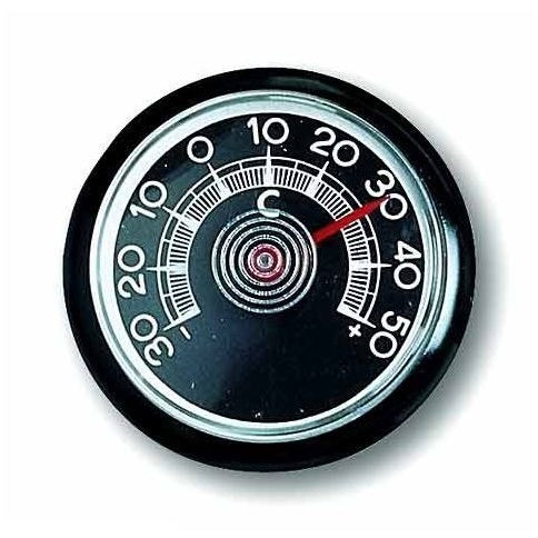 Thermometer rund - selbstklebend, schwarz | TFA
