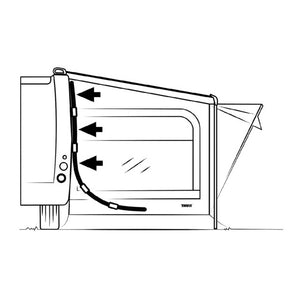 Thule Seitenandruck QuickFit – winddicht, schwarz - 2
