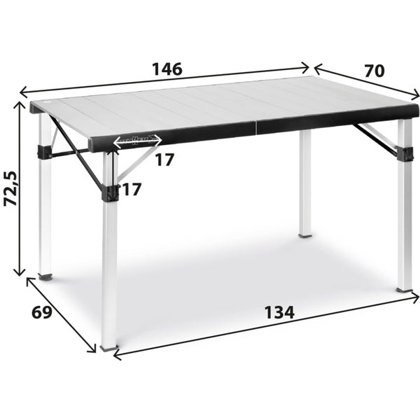 Tisch Titanium Quadra Compack 6 – kompakter Campingtisch - 2
