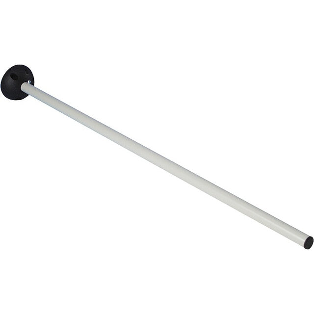 Tischfuß 70 cm lichtgrau – Stahl mit Halterung