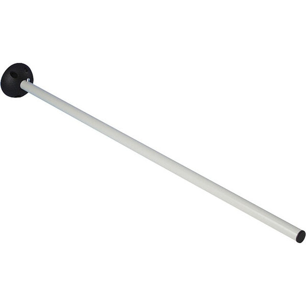 Tischfuß 70 cm lichtgrau – Stahl mit Halterung