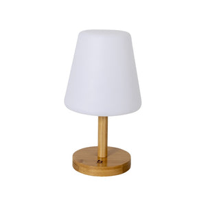 Tischlampe Cambridge M – Akku-LED, Bambusbasis - 2