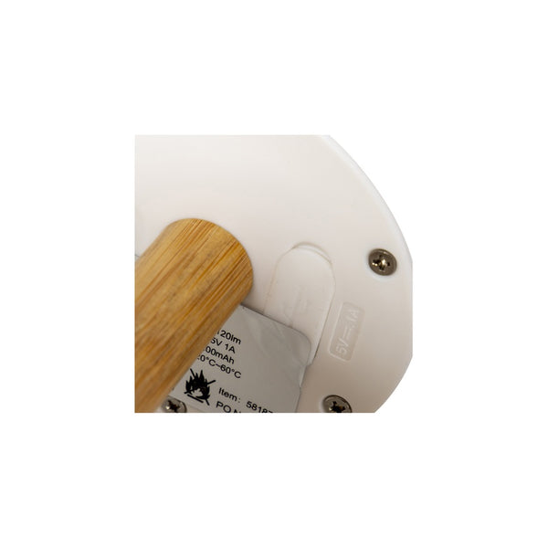Tischlampe Cambridge M – Akku-LED, Bambusbasis - 5