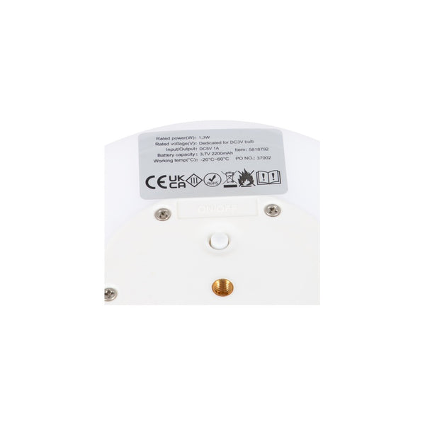 Tischlampe Cambridge M – Akku-LED, Bambusbasis - 6