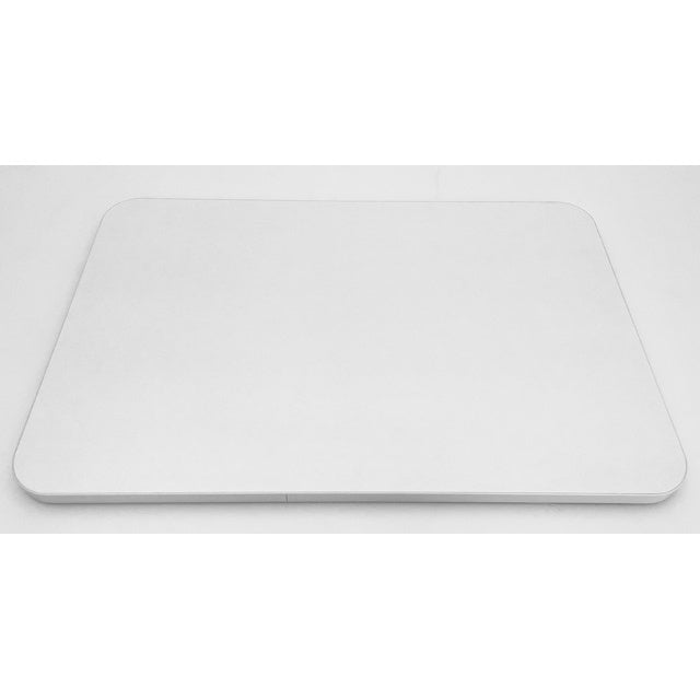 Tischplatte 90 x 58 cm Hochglanz Weiss