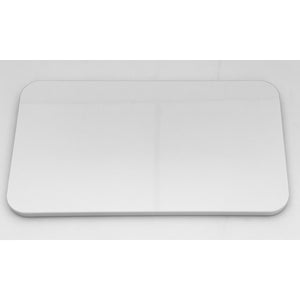 Tischplatte 90 x 58 cm Hochglanz Weiss - 6