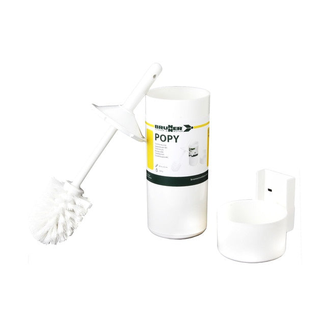 Toilettenbürste Popy mit Wandhalterung und Behälter