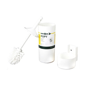 Toilettenbürste Popy mit Wandhalterung und Behälter