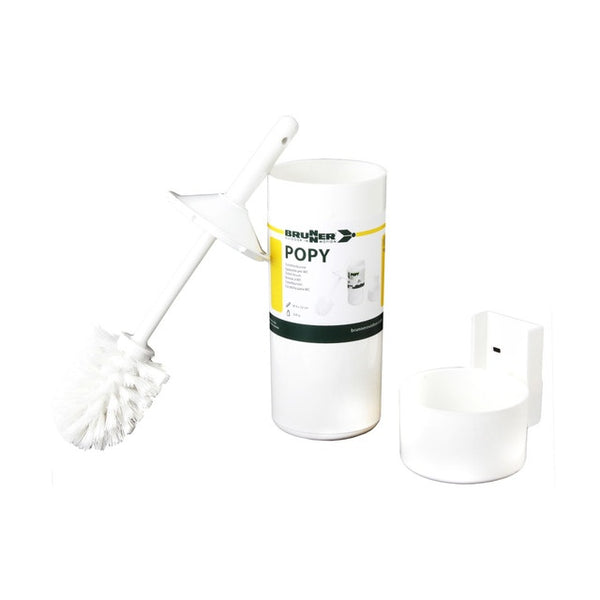 Toilettenbürste Popy mit Wandhalterung und Behälter
