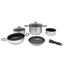 Topfset Alu Gimex 8-tlg. - Silber