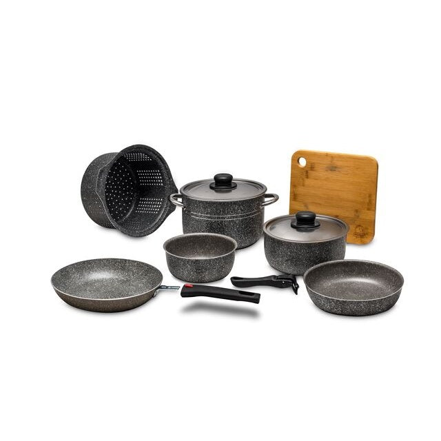 Topfset BEAVER Modula 22 Stone Grey 10-tlg.