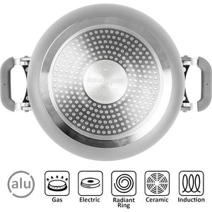 Topfset BRUNNER Fusion 22 cm grau - Induktionsfähig - 2