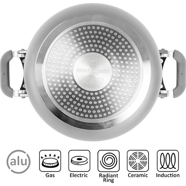 Topfset BRUNNER Fusion 22 cm grau - Induktionsfähig - 2