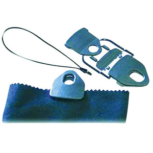 Tornado-Clip mit Gummieinbinder, 4er schwarz