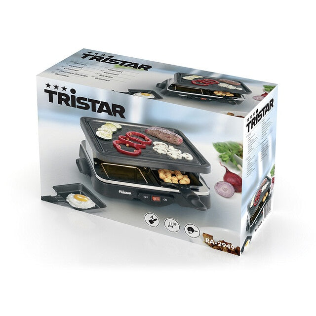 Tristar Raclette 4 Personen – 500 W, kompakt