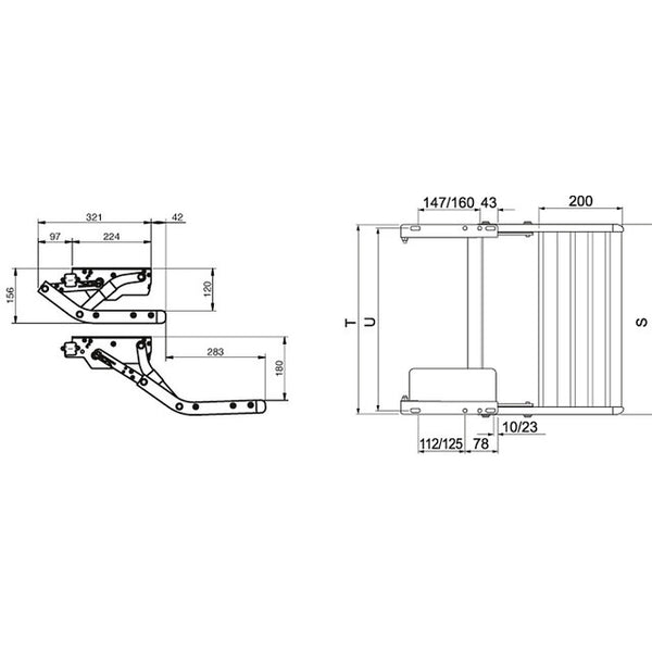 Trittstufe Thule Single Step 12V - Aluminium 550