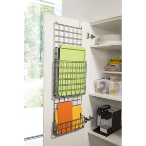 Tür-Orga Profi silber – Hängeregal 2 Fächer