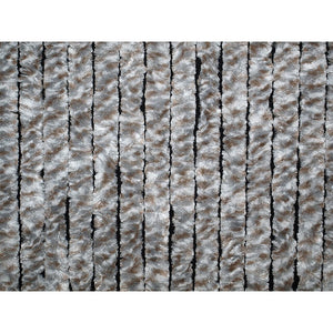 Türvorhang ARISOL 100×205 cm – weiß/silber/braun