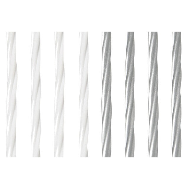 Türvorhang Arisol Rain 60 x 190 cm Weiß/Silber