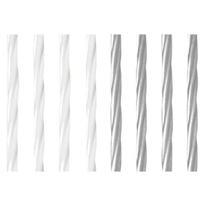 Türvorhang Arisol Rain 60 x 190 cm Weiß/Silber - 2