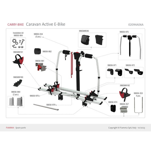 U-Bügel Kit M6 für Carry Bike XL A, Pro 200/300 - 2
