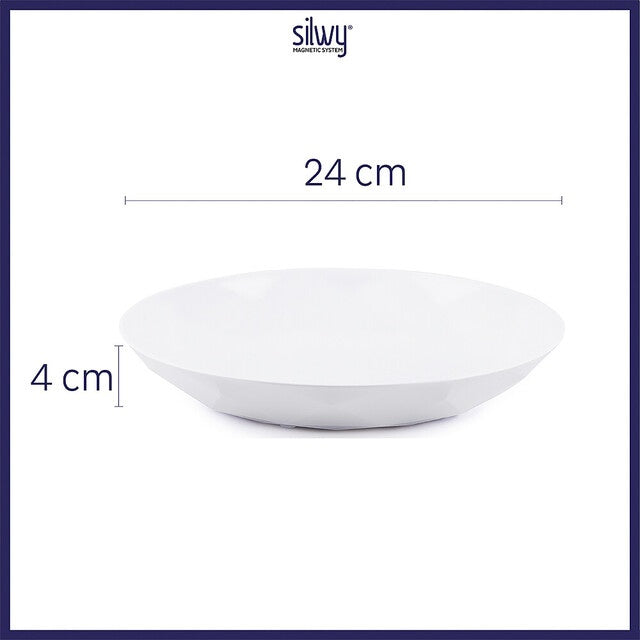 Universal-Magnet-Teller 2er-Set weiß