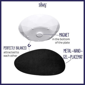 Universal-Magnet-Teller 6er Set weiß | silwy