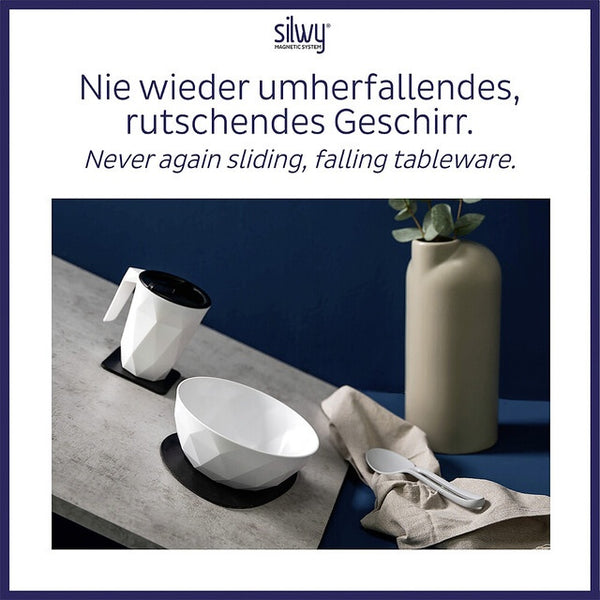 Universal-Magnet-Teller 6er Set weiß | silwy - 2