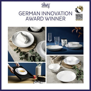 Universal-Magnet-Teller 6er Set weiß | silwy - 3