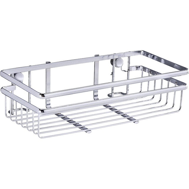 Universelles WENKO Regal in Silber glänzend