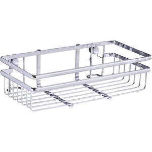 Universelles WENKO Regal in Silber glänzend