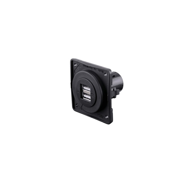 USB Ladesteckdose 12V anthrazit 2-fach