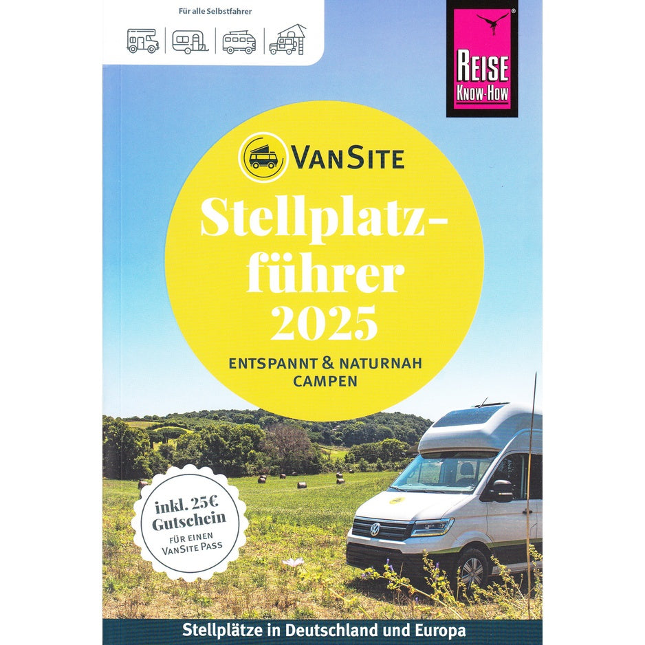VanSite Stellplatzführer 2025 – 1.500 Stellplätze
