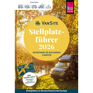 VanSite Stellplatzführer 2026 – 1.500+ Plätze Europa