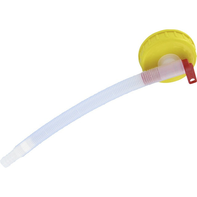 Verschluß DIN 96 mit Auslaufhahn und Flexschlauch