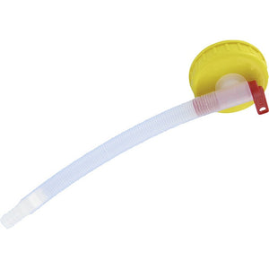 Verschluß DIN 96 mit Auslaufhahn und Flexschlauch