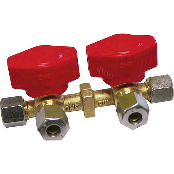 Verteilerblock SRV 8 – 2x Abgänge SRV 8, Messing