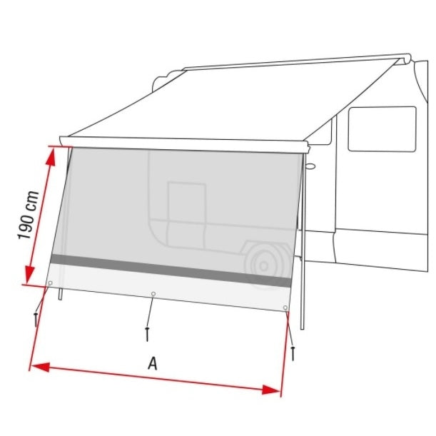 Vorderwand FIAMMA Sun View XL - 410x190 cm