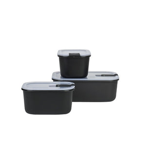 Vorratsdosenset MEPAL nordic black 3-teilig