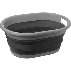 Wäschekorb BRUNNER Lotus Faltbar 36 l schwarz/grau