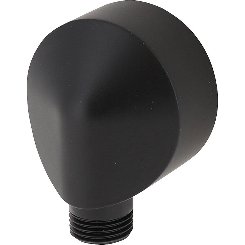 Wandanschlussstück Comet Kompakt 90° mattschwarz