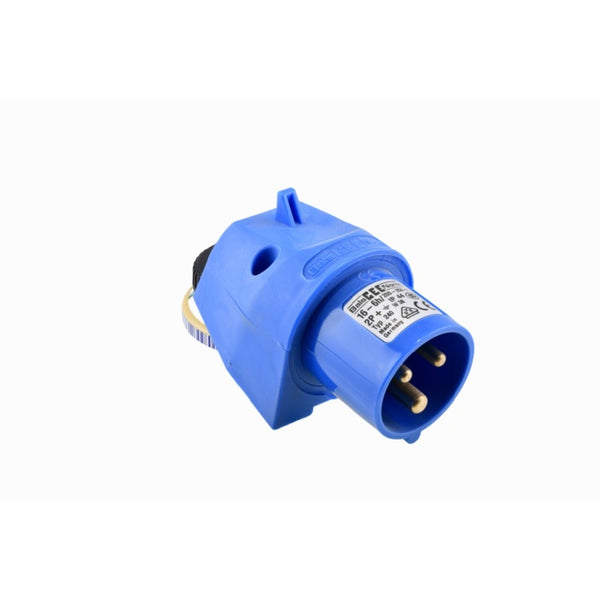 Wandgerätestecker CEE 16A blau