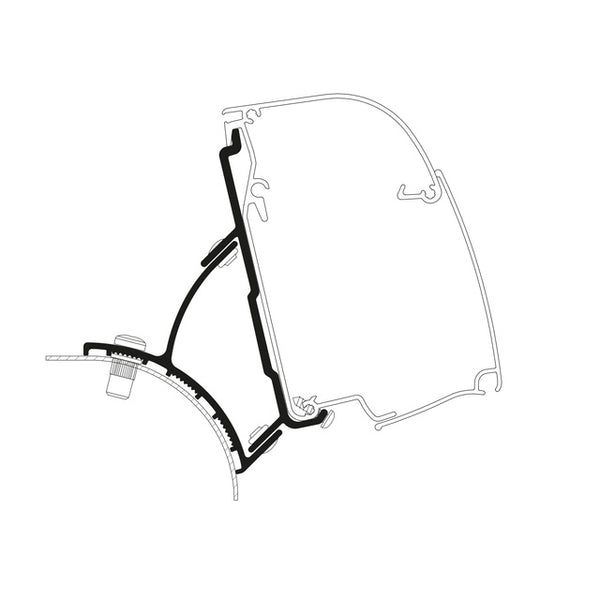 Wandmarkisenadapter THULE für VW T5/T6 Minivan